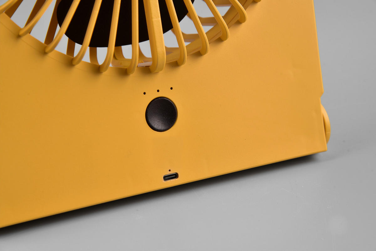 TISCHVENTILATOR - Gelb, Basics, Kunststoff (19/10,5/23cm) - Mican