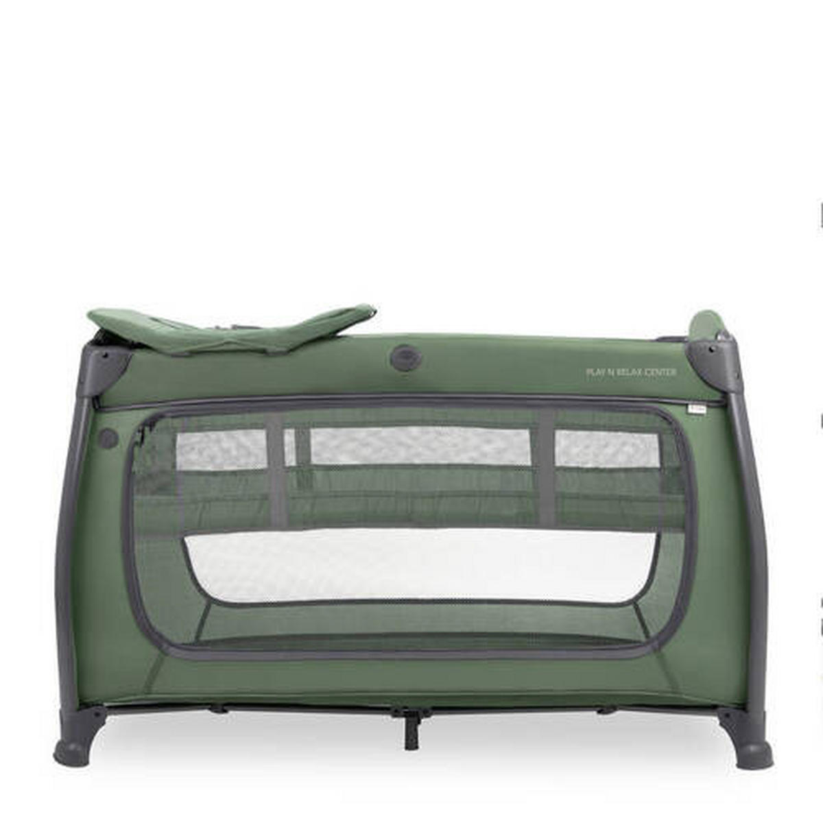 REISEBETT Play N Relax Center Dunkelgrün  - Dunkelgrün, Basics, Kunststoff/Textil (79/78/129cm) - Hauck