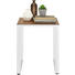 BEISTELLTISCH quadratisch Braun, Weiß - Weiß/Braun, Design, Holz/Metall (40/49/40cm)