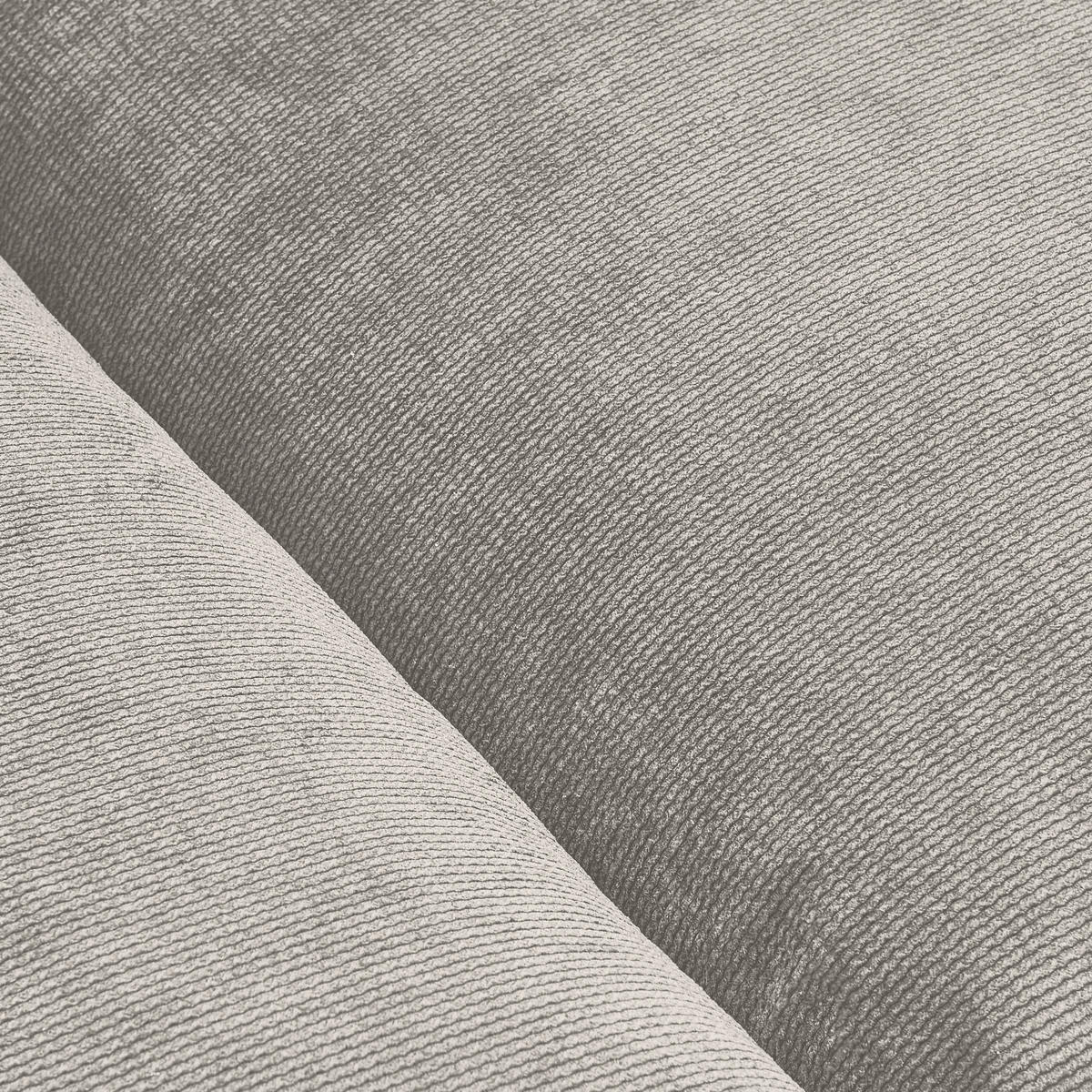 BIGSOFA Feincord Grau  - Schwarz/Grau, Design, Kunststoff/Textil (260/90/140cm) - Carryhome