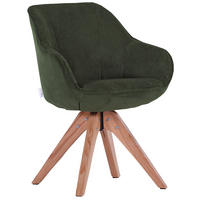 ARMLEHNSTUHL  in Cord  - Naturfarben/Olivgrün, LIFESTYLE, Holz/Textil (60/83/65cm) - home24
