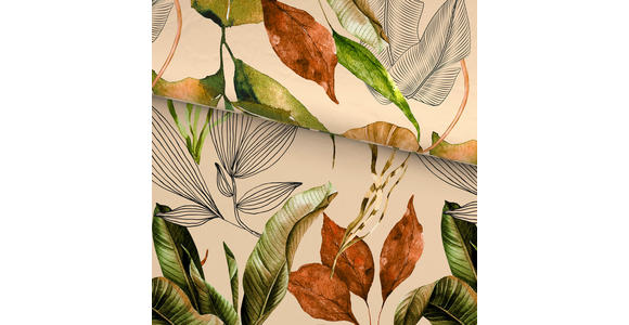 BETTWÄSCHE CUBY Satin 140/200 cm  - Grün, KONVENTIONELL, Textil (140/200cm) - Novel