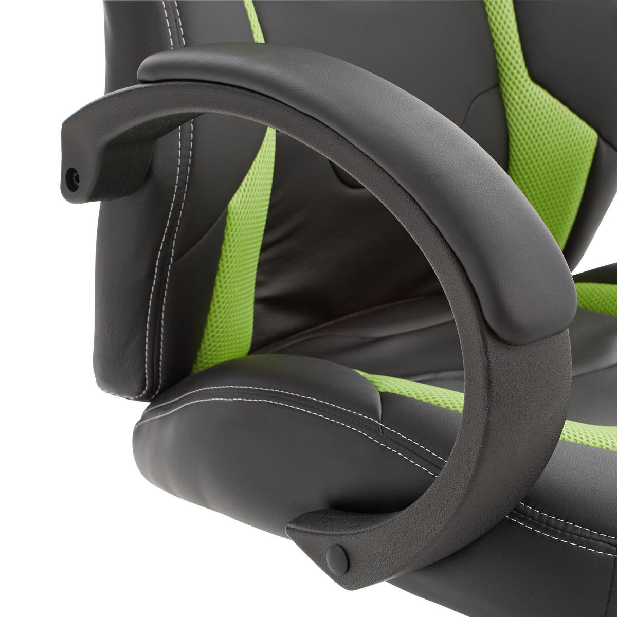 GAMINGSTUHL Grün, Schwarz Metall, Kunststoff, Textil   - Schwarz/Grün, Design, Kunststoff/Textil (61/110-120/63cm) - Carryhome