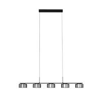 LED-HÄNGELEUCHTE Tulsa 119/15/150 cm  - Grau Hochglanz, Design, Glas/Kunststoff (119/15/150cm) - Dieter Knoll