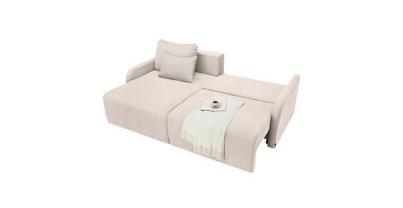 ECKSOFA  in Cord Naturfarben  - Schwarz/Naturfarben, KONVENTIONELL, Kunststoff/Textil (217/146cm) - Carryhome