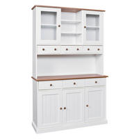 BUFFET 131/205/45 cm  in Braun, Weiß  - Braun/Weiß, LIFESTYLE (131/205/45cm) - MID.YOU