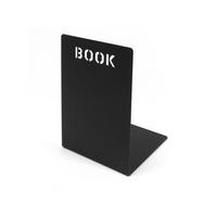 BUCHSTÜTZE Schwarz  - Schwarz, Basics, Metall (12/18/12cm)