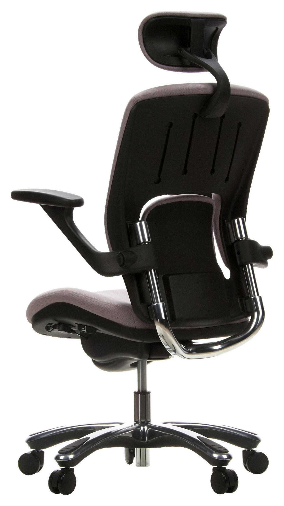 DREHSTUHL Flachgewebe Grau, Schwarz  - Chromfarben/Schwarz, Basics, Kunststoff/Textil (58/119/50cm) - MID.YOU