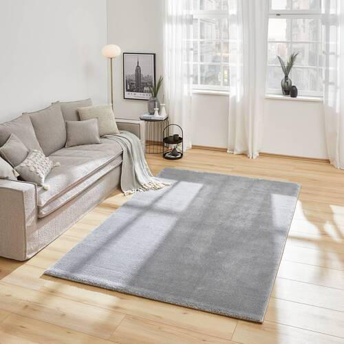 WEBTEPPICH 133/190 cm Tonga Silberfarben  - Silberfarben, KONVENTIONELL, Naturmaterialien/Textil (133/190cm) - Novel