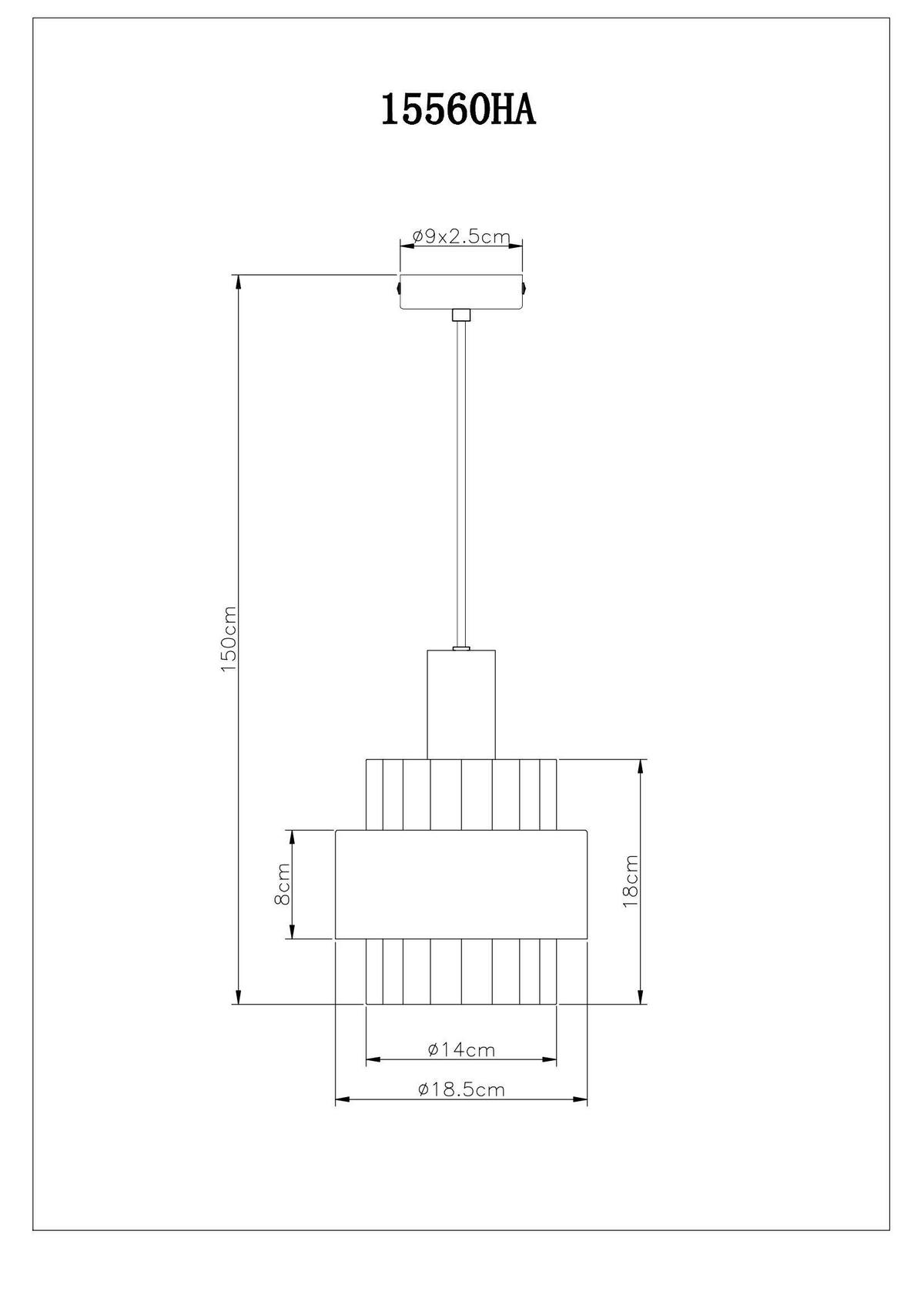 Lustră 18,5/150 cm  - Design (18,5/150cm)