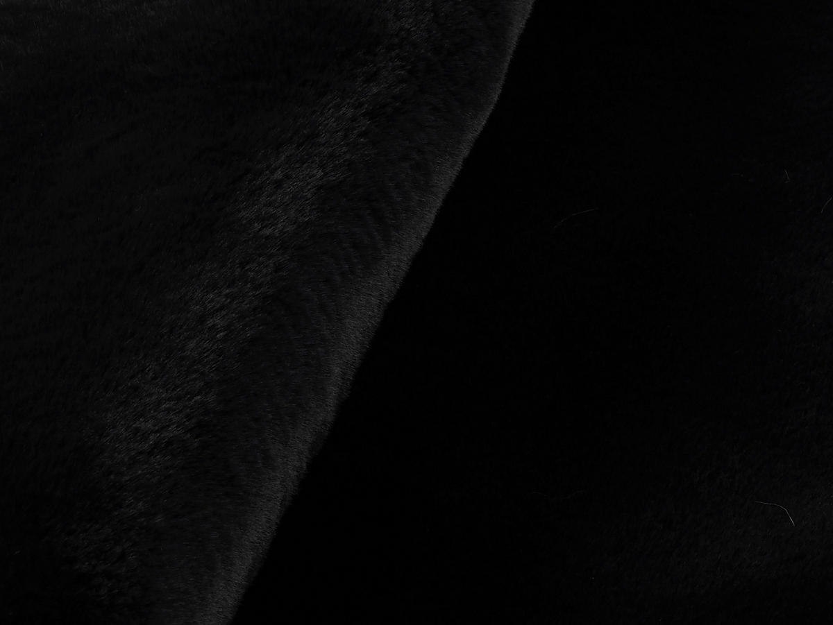 HOCHFLORTEPPICH 160/160 cm Silky Haven Schwarz  - Schwarz, Basics, Textil (160/160cm) - Novel