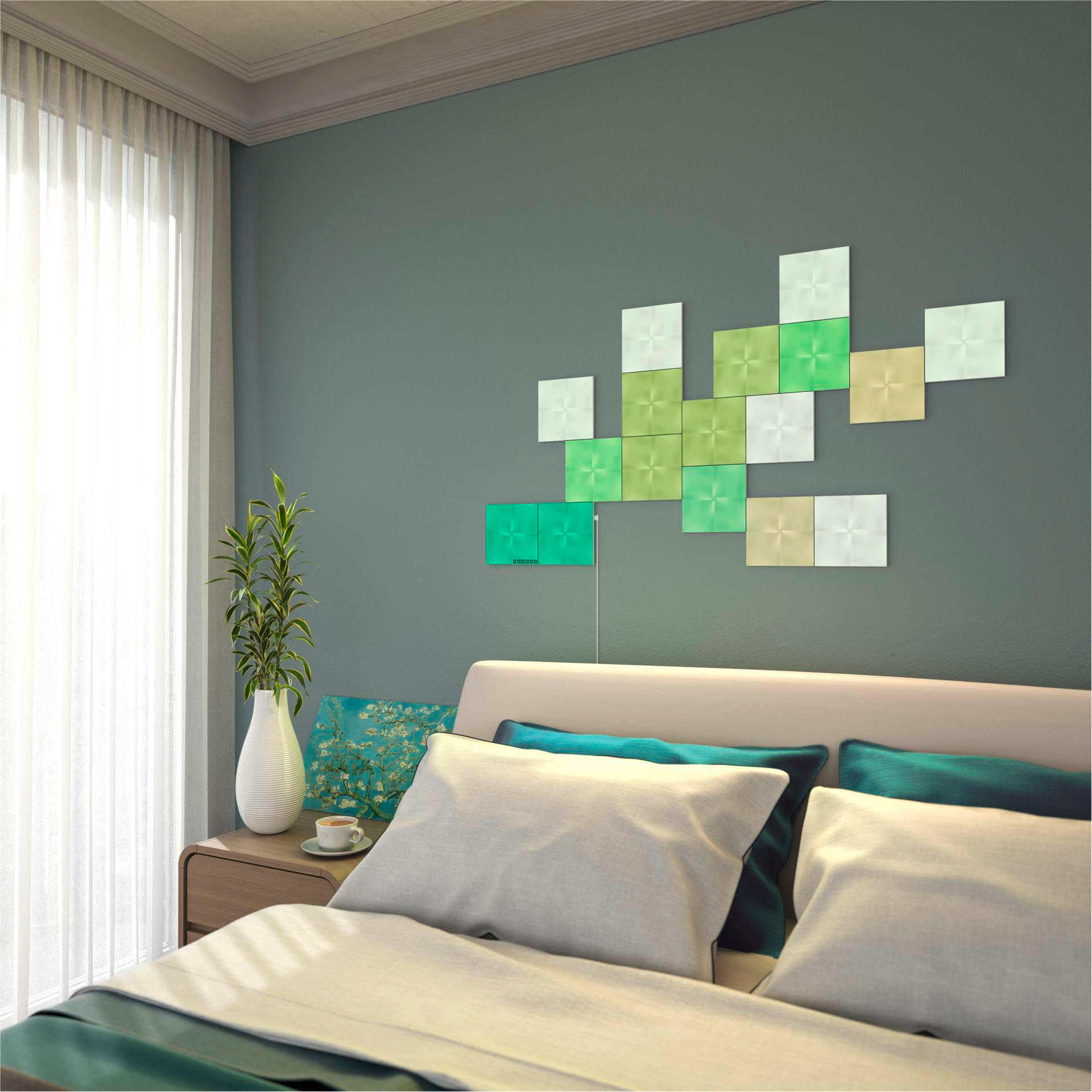 CANVAS STARTER KIT 17ER NANOLEAF CANVAS 15/15/1 cm   - Weiß, Basics, Kunststoff (15/15/1cm)