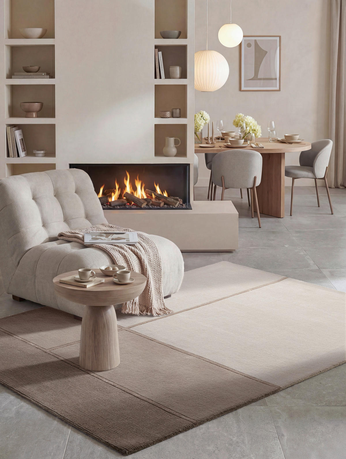 WOLLTEPPICH Wohnzimmer 160/230 cm Kollektion 1888 Presilda Creme, Beige rechteckig  - Beige/Creme, Basics, Textil (160/230cm) - Villeroy & Boch