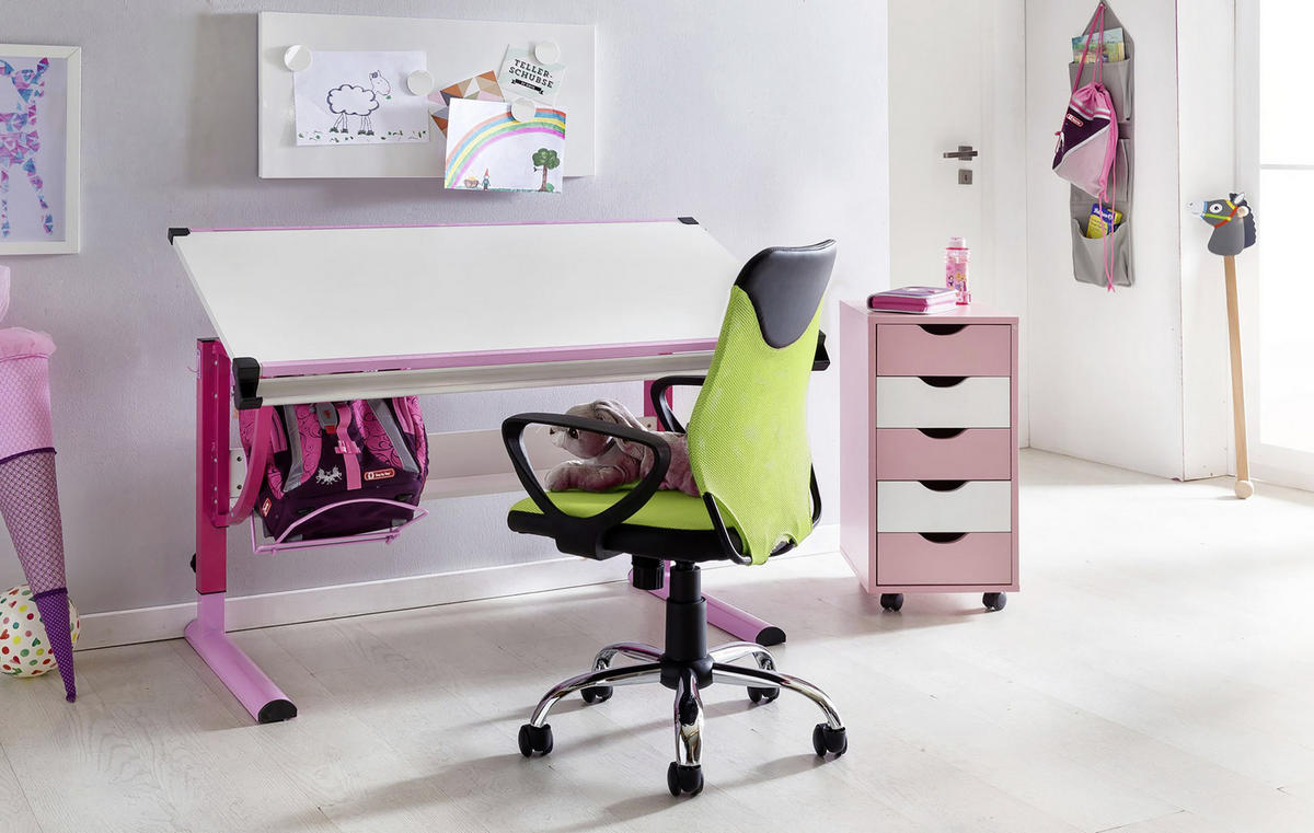 JUGENDDREHSTUHL - Chromfarben/Limette, Modern, Kunststoff/Metall (60/105/60cm) - MID.YOU