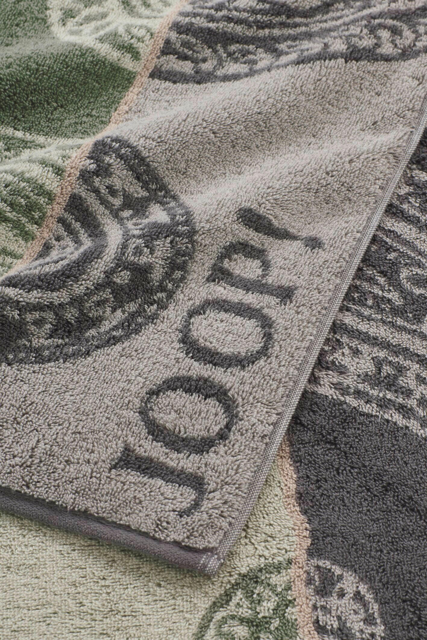 DUSCHTUCH Contour Paisley 80/150 cm  - Dunkelgrau/Hellgrau, Design, Textil (80/150cm) - Joop!