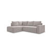 KUTNA GARNITURA tekstil  siva   - bijela/siva, Design, tekstil/plastika (194/246cm) - MID.YOU