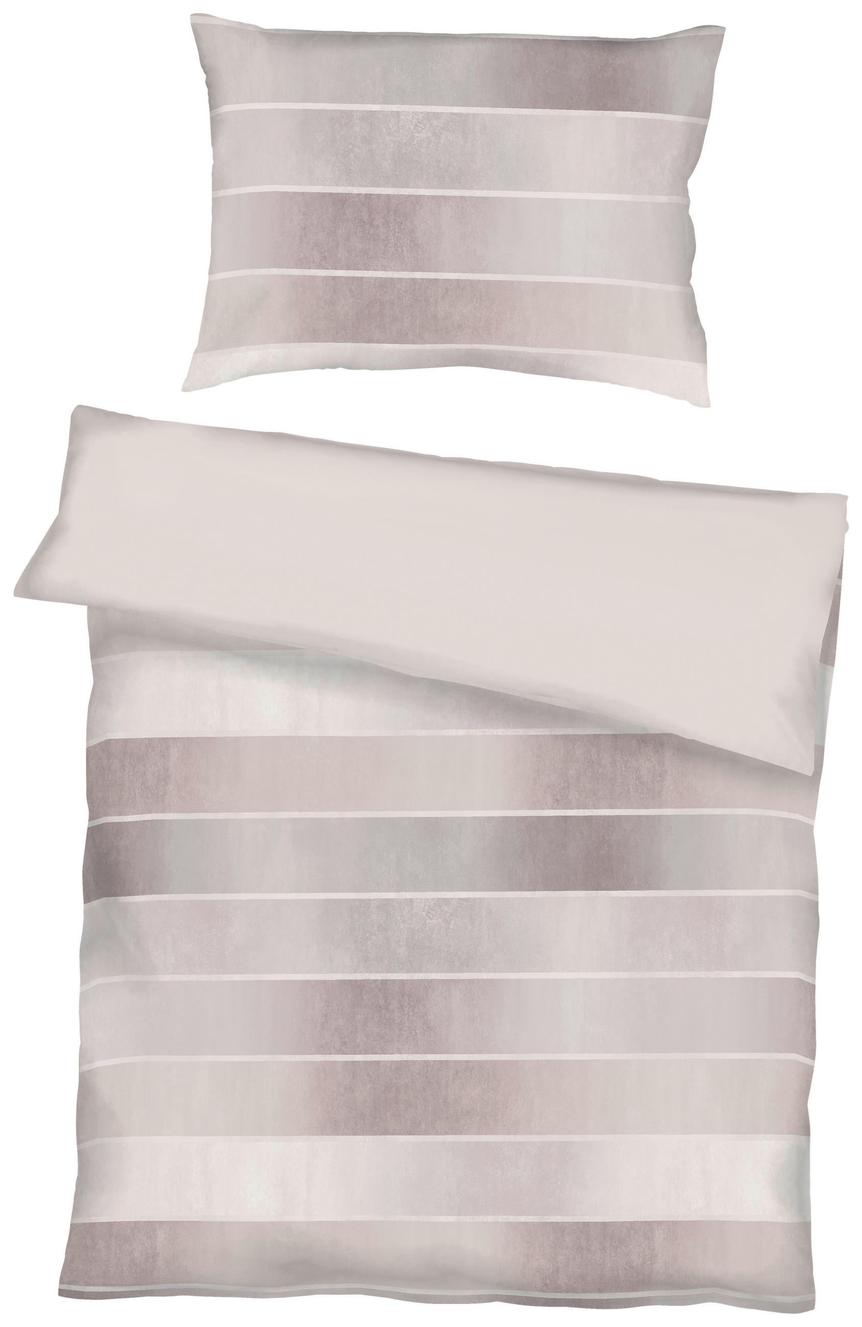 BETTWÄSCHE Makosatin 140/200 cm  - Roségold/Dunkelrot, KONVENTIONELL, Textil (140/200cm) - Kaeppel