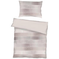 BETTWÄSCHE 2-teilig Makosatin 140/200 cm  - Roségold/Dunkelrot, KONVENTIONELL, Textil (140/200cm) - Kaeppel