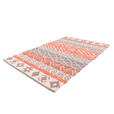 FLACHWEBETEPPICH 120/170 cm Grau, Koralle  - Koralle/Grau, Design, Textil (120/170cm) - Novel