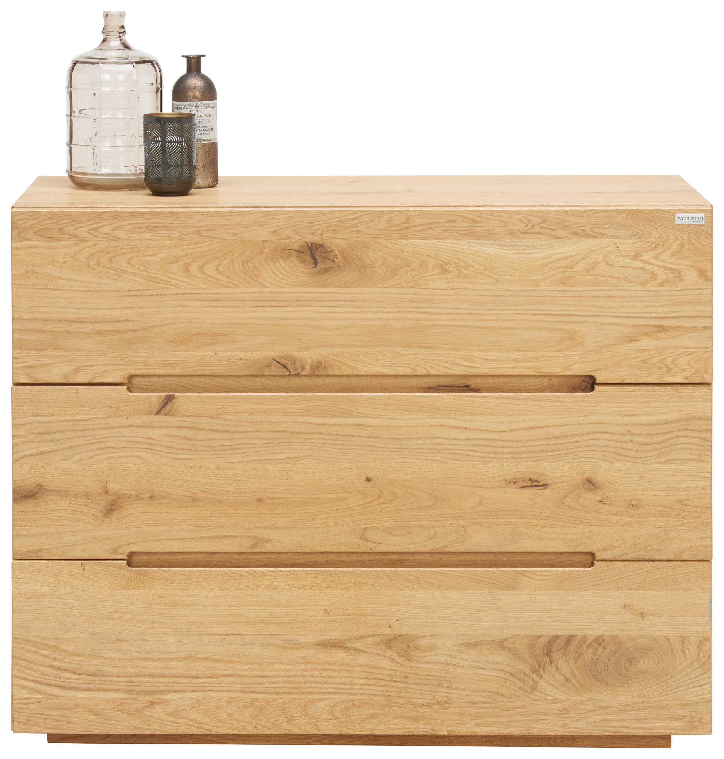 KOMODA, divoký dub, barvy dubu, 100/81/42 cm - barvy dubu, Natur, dřevo (100/81/42cm) - Valnatura