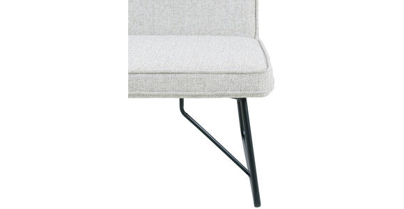 SITZBANK 160/84/65 cm  in Schwarz, Beige  - Beige/Schwarz, Design, Textil/Metall (160/84/65cm) - Carryhome
