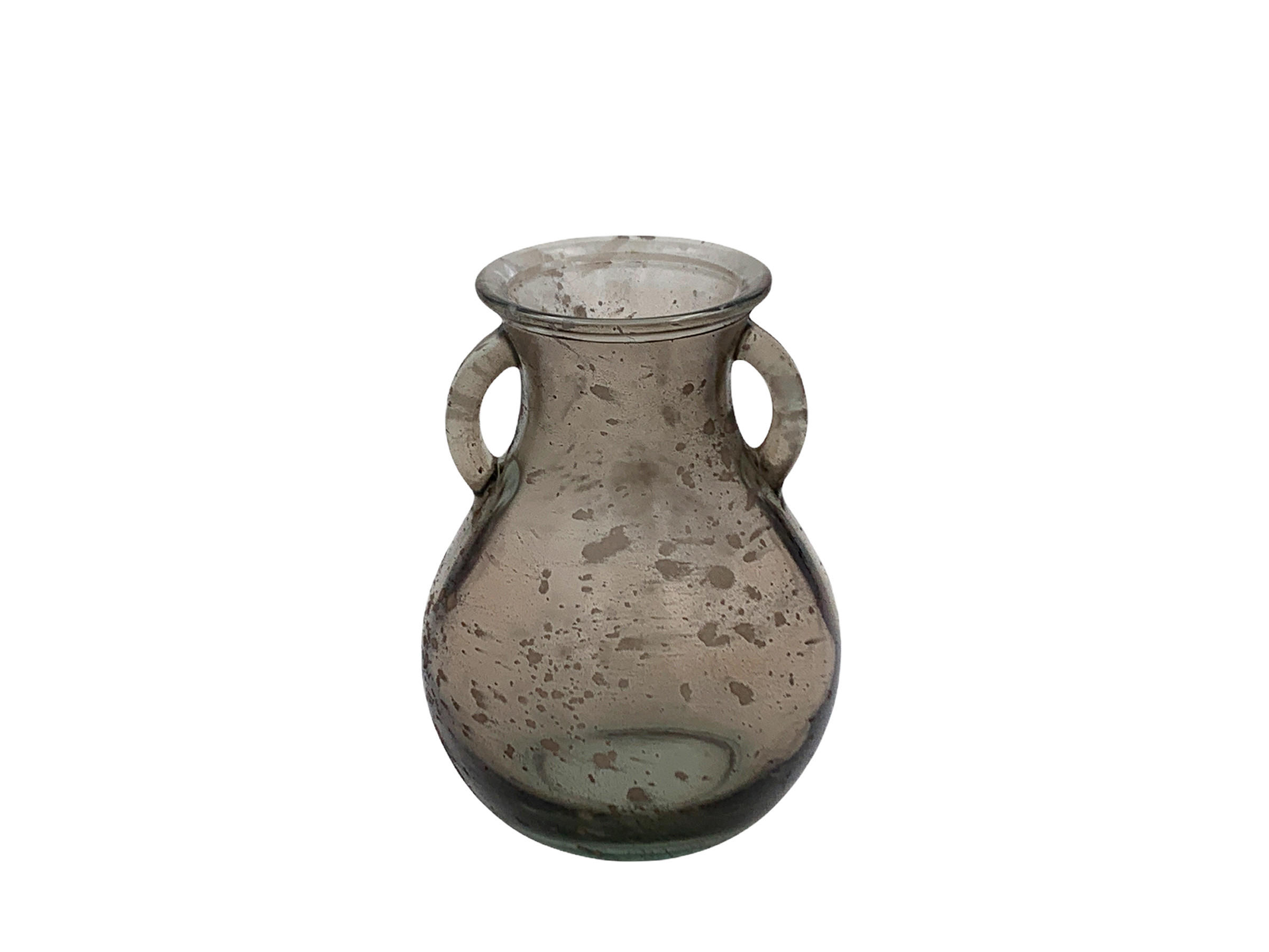 DEKORAČNÁ VÁZA, sklo,  - hnedá, Basics, sklo (12/16cm)