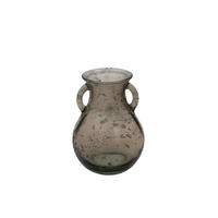 DEKORAČNÁ VÁZA, sklo,  - hnedá, Basics, sklo (12/16cm)