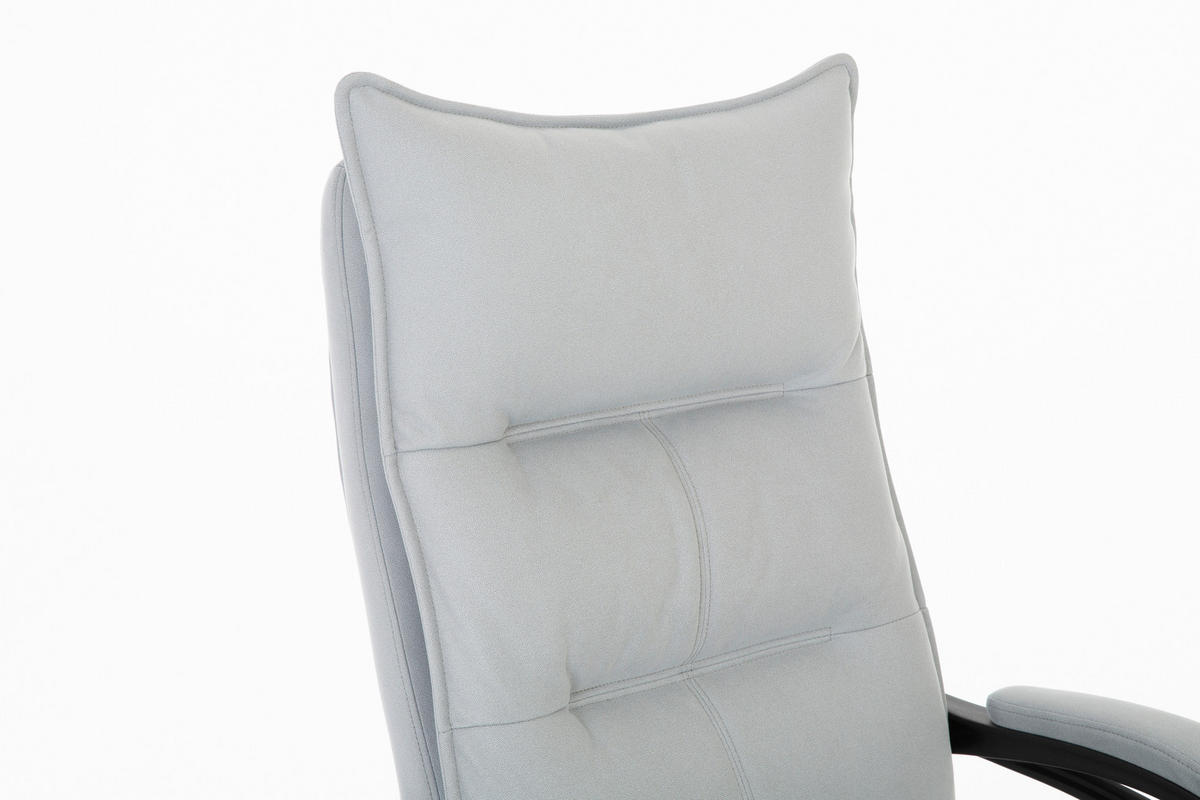 PISARNIŠKI STOL kovina, umetna masa, tekstil črna, svetlo siva  - črna/svetlo siva, Design, kovina/umetna masa (66/115-123/70cm) - Venda