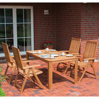 GARTENTISCH Holz Akaziefarben rechteckig  - Akaziefarben, KONVENTIONELL, Holz (160/90/75cm) - Siena Garden
