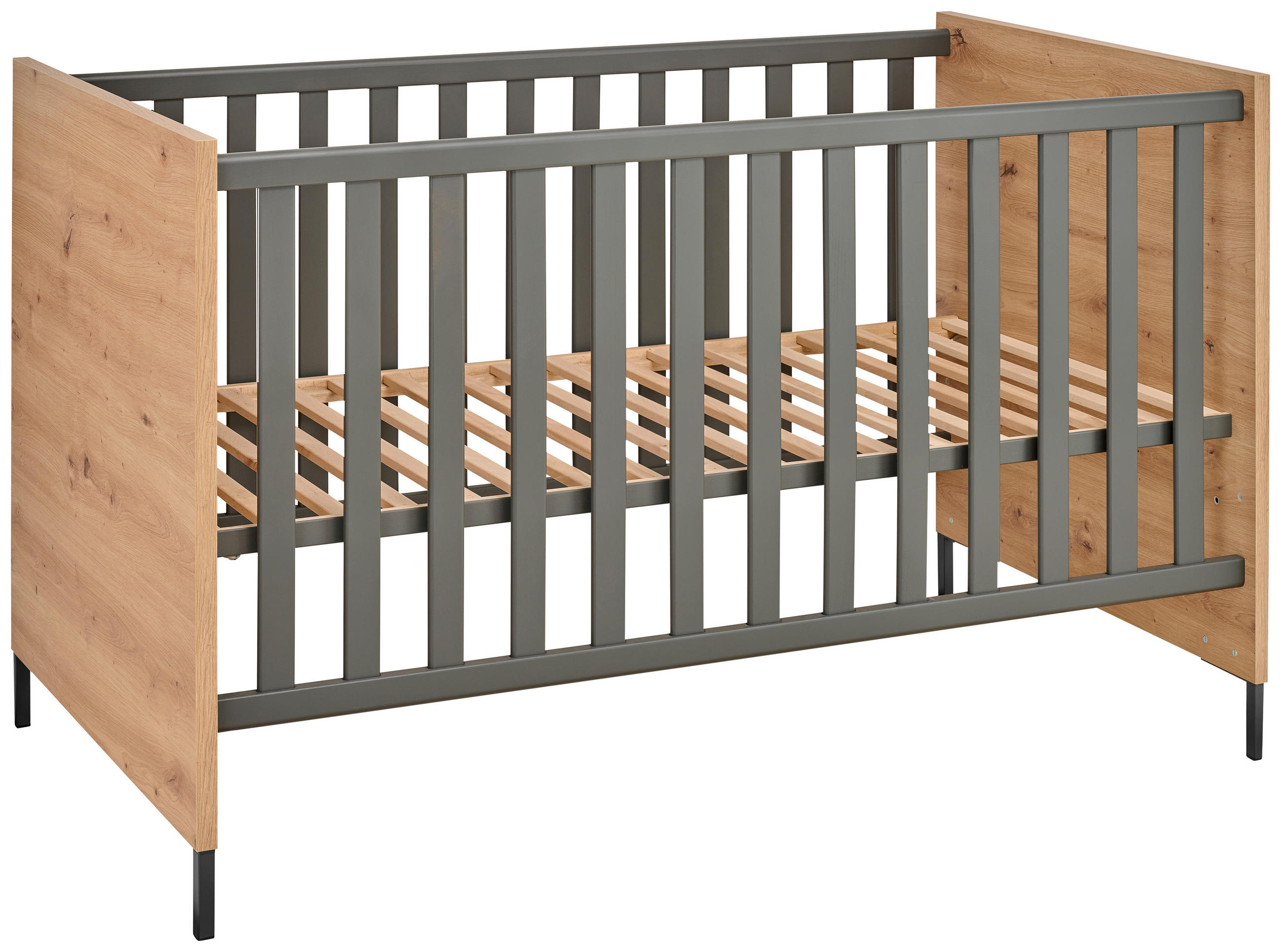 GITTERBETT Line    - Eiche Artisan, Trend, Holzwerkstoff (78/93/144cm) - Jimmylee