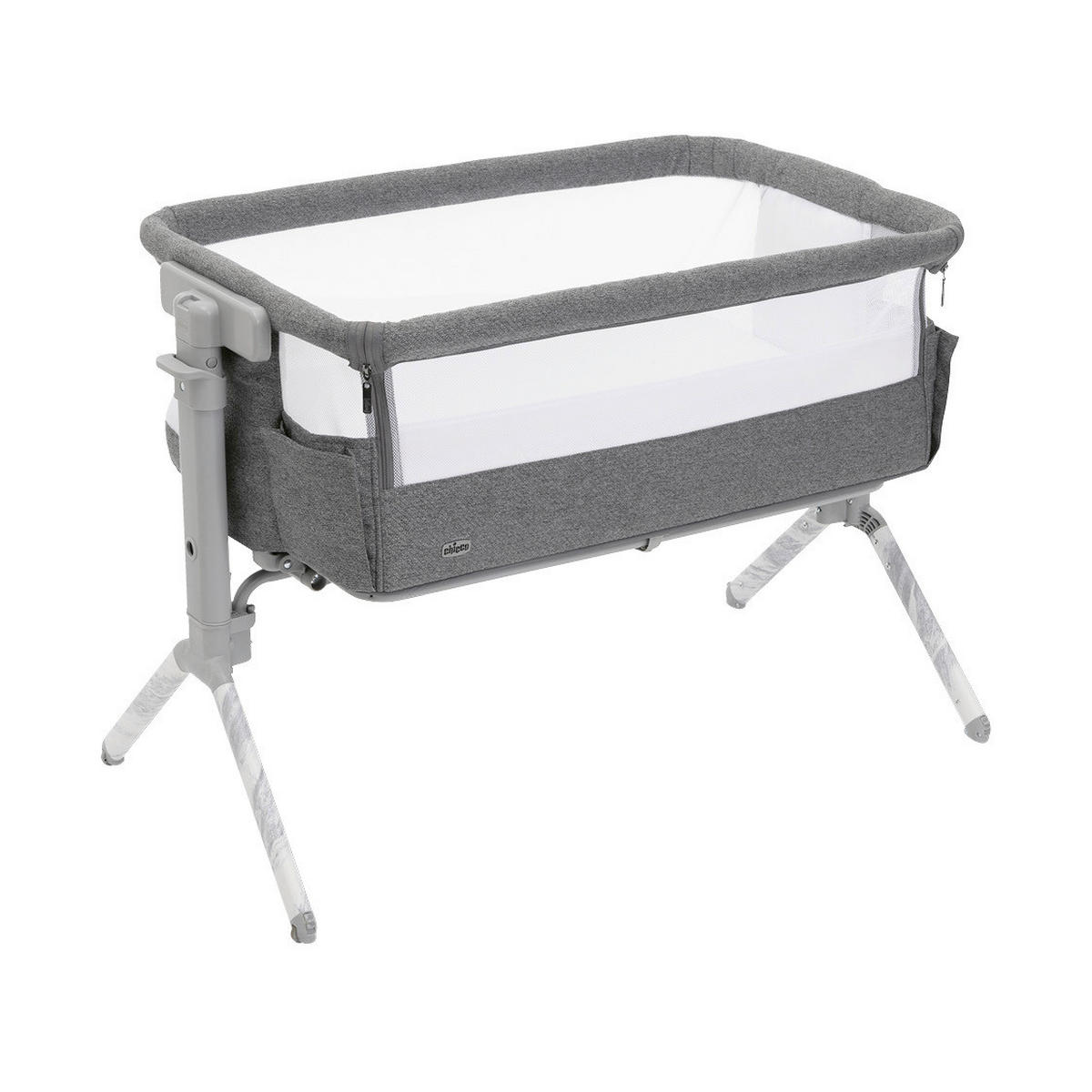 BEISTELLBETT Next2Me Armonia  - Dunkelgrau, Basics, Textil/Metall (99/69/83/55,5cm) - Chicco
