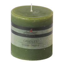 STUMPENKERZE 9,8/10 cm  - Grün, Basics (9,8/10cm) - Steinhart