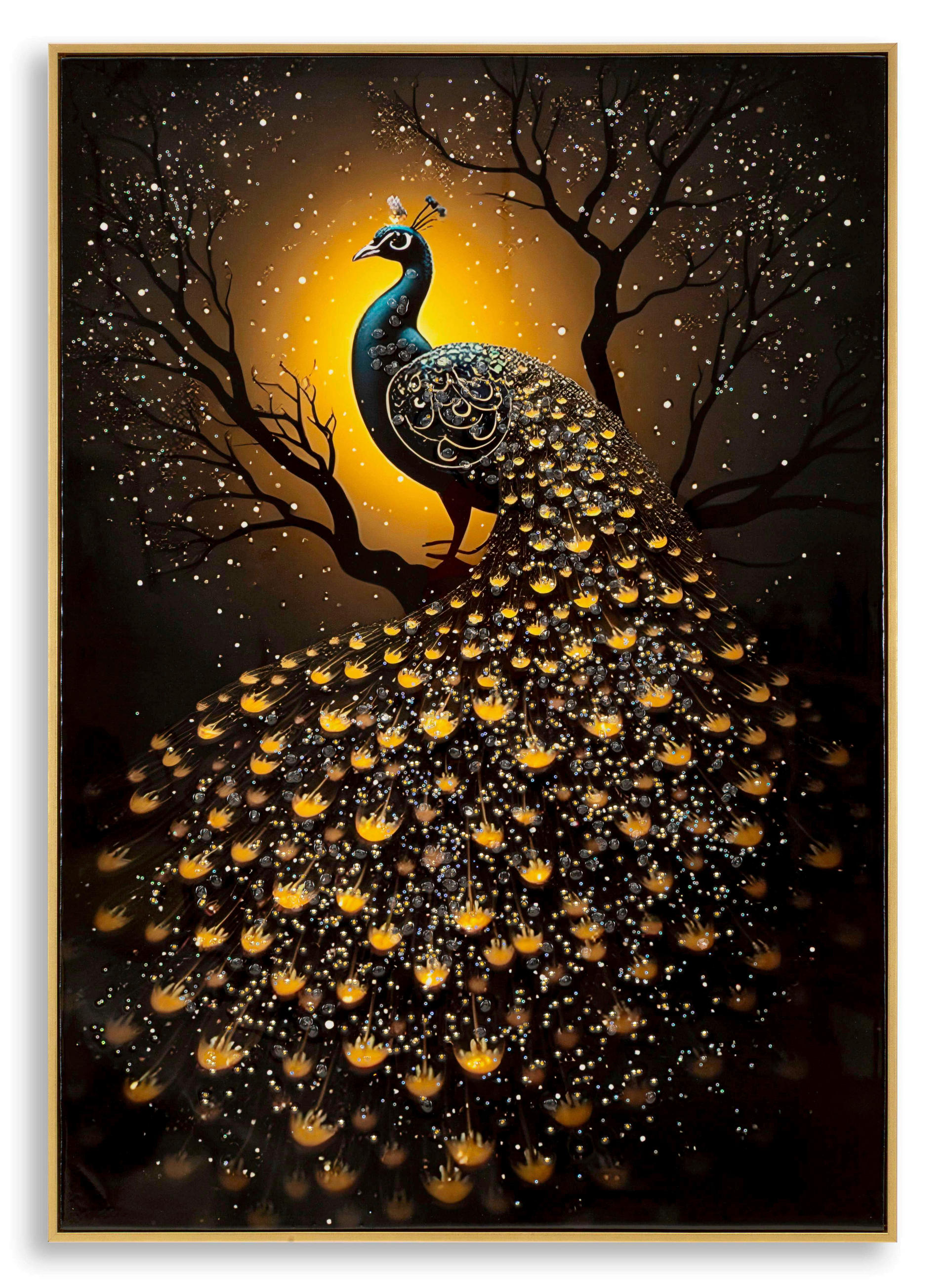 LEINWANDBILD  - Goldfarben, Design, Holz/Kunststoff (70/100/4cm)