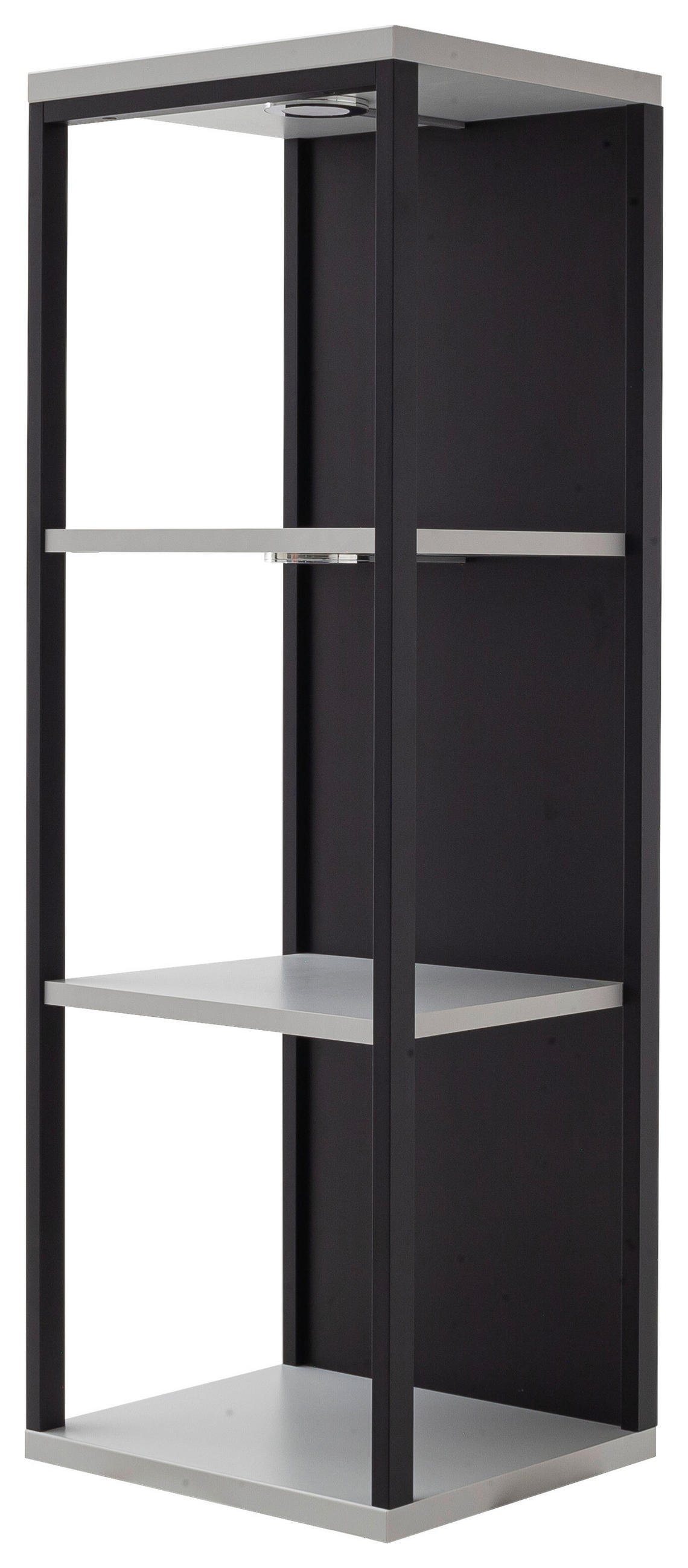 WANDREGAL Schwarz, Weiß  - Schwarz/Weiß, Design, Holzwerkstoff/Metall (34/100/30cm) - Stylife