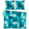 BETTWÄSCHE Beaufiat check Satin 200/200 cm  - Petrol, Textil (200/200cm) - Novel
