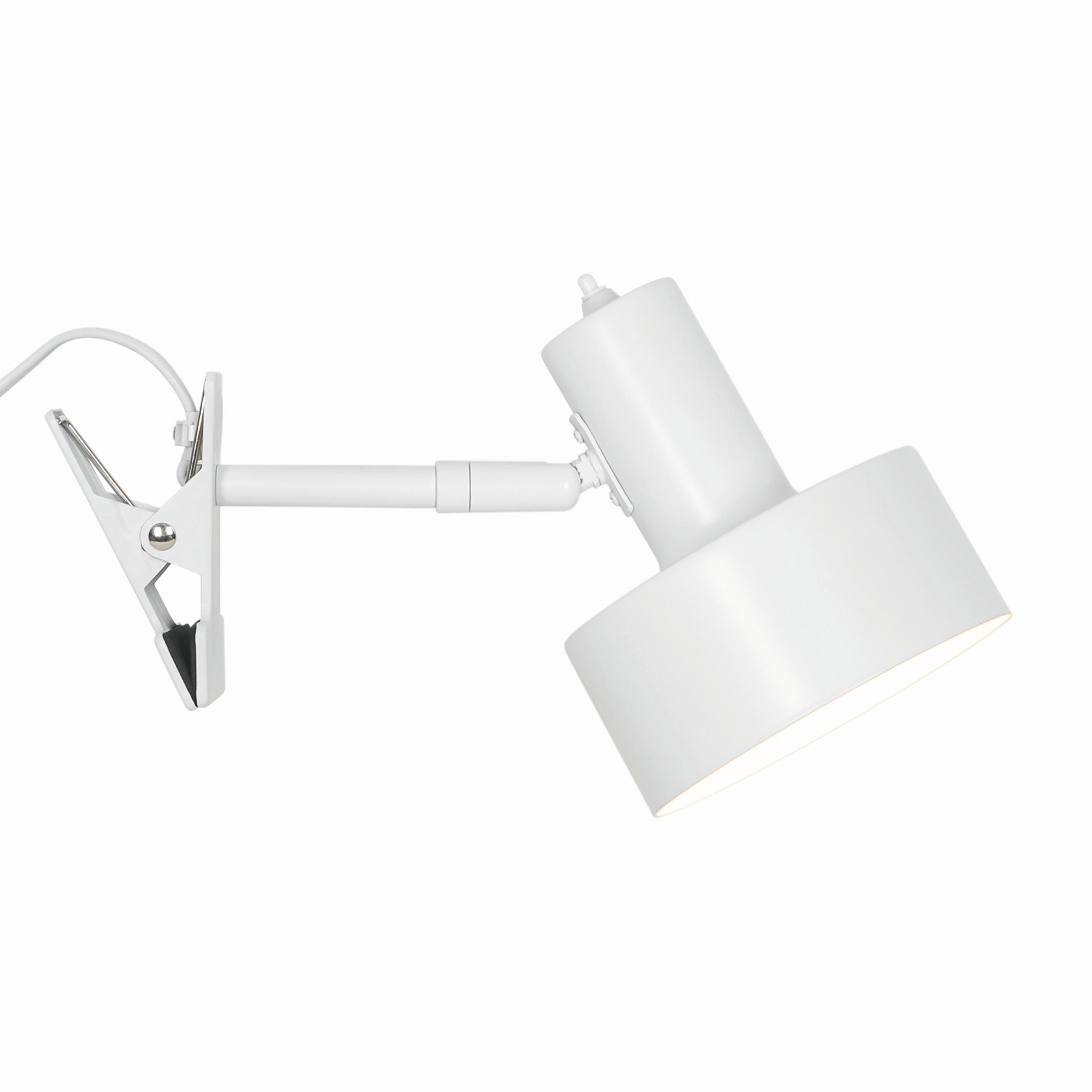 KLEMMLEUCHTE Matis 12,5/14,5/28 cm  - Weiß, Design, Metall (12,5/14,5/28cm) - Nordlux