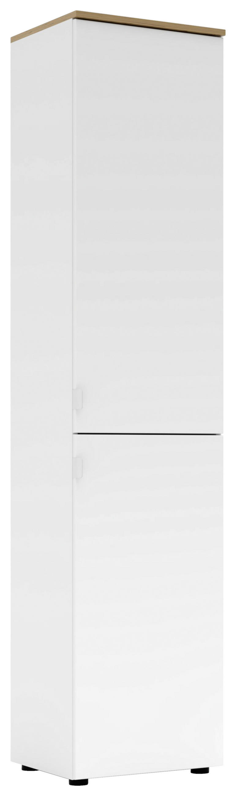 AKTENSCHRANK Weiß, Eiche Artisan  - Weiß/Eiche Artisan, KONVENTIONELL, Holzwerkstoff (45/198/38cm) - Voleo