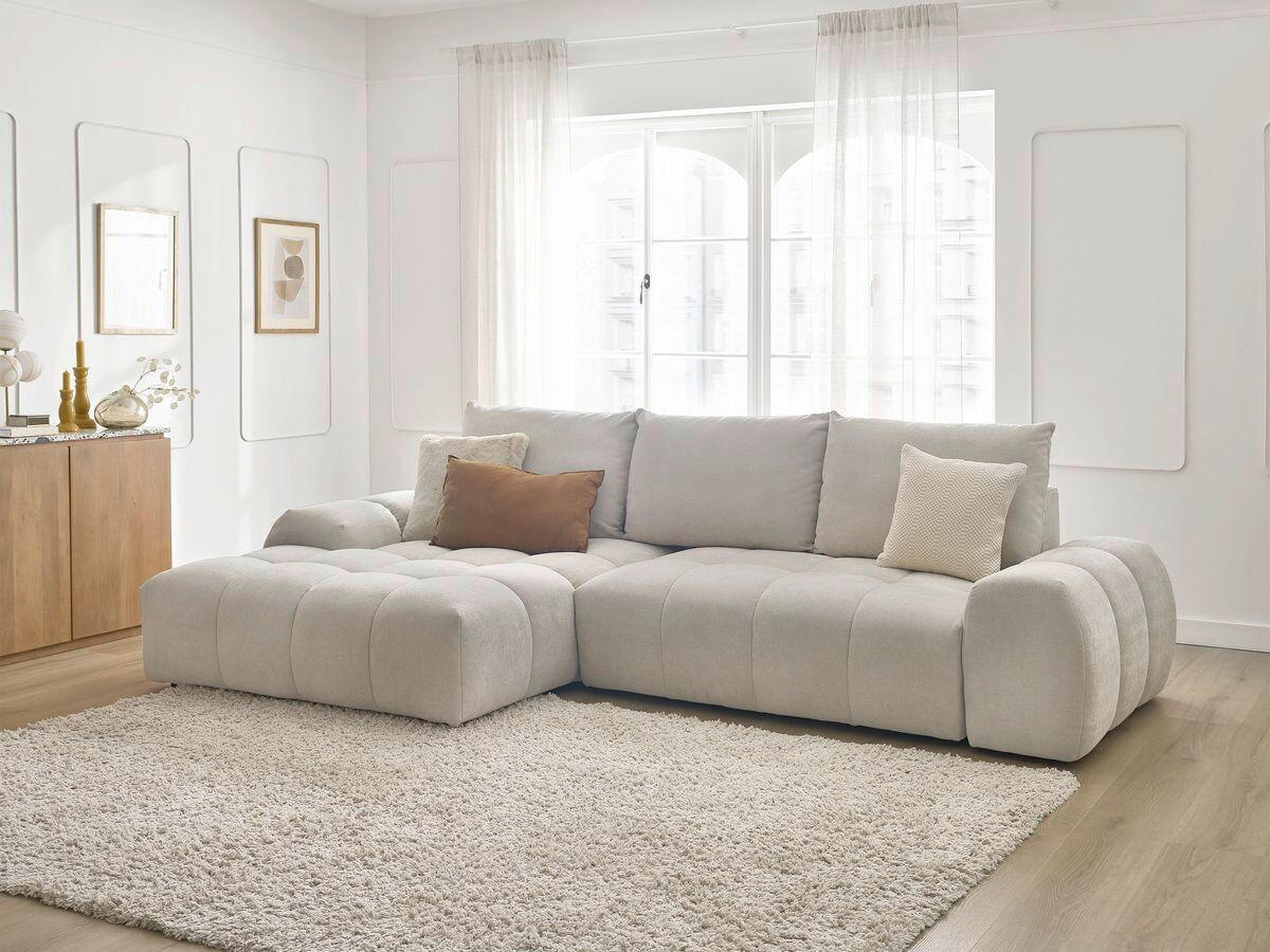 XXXLutz Eckschlafsofa Everest Beige 318x180 cm