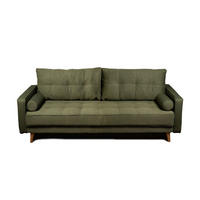 TROSJED tekstil  maslinasto zelena    - maslinasto zelena/boje bukve, Moderno, tekstil/drvo (208/74/100cm) - Hom`in