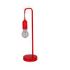 TISCHLEUCHTE 15/13/46 cm   - Rot, Trend, Textil/Metall (15/13/46cm)