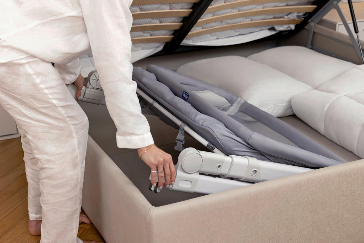 BEISTELLBETT NEXT2ME POP-UP  - Hellgrau/Grau, Basics, Kunststoff/Textil (87/80/82cm) - Chicco