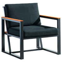 LOUNGESESSEL Grau Aluminium  - Grau, Basics, Holz/Textil (73/78,5/75cm) - Sieger