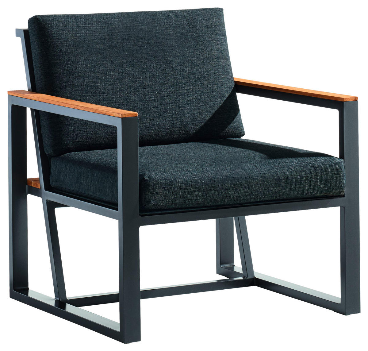 LOUNGESESSEL Grau Aluminium  - Grau, Basics, Holz/Textil (73/78,5/75cm) - Sieger