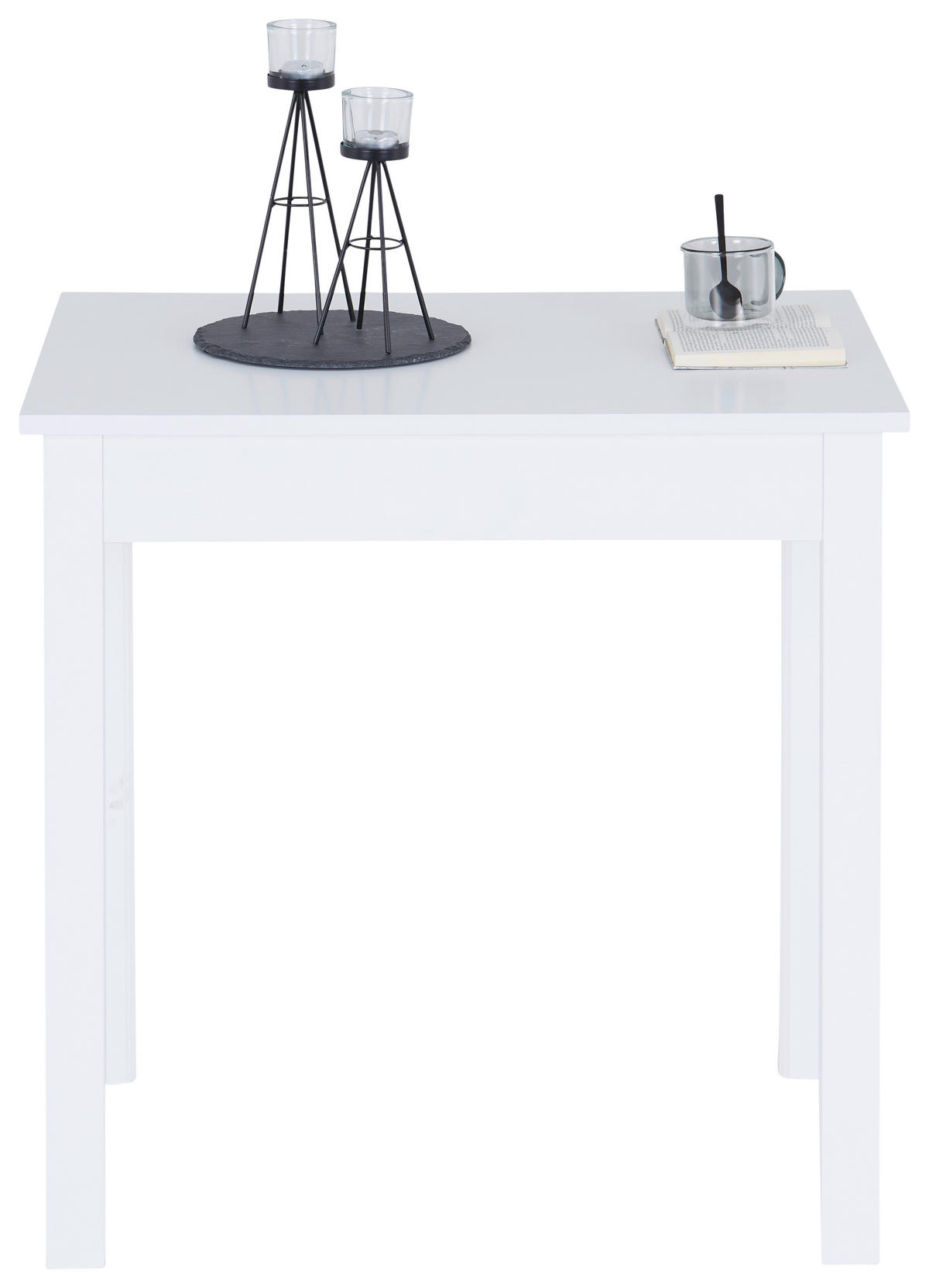 ESSTISCH in Holzwerkstoff  - Weiß, KONVENTIONELL, Holzwerkstoff (75/76/55cm) - home24