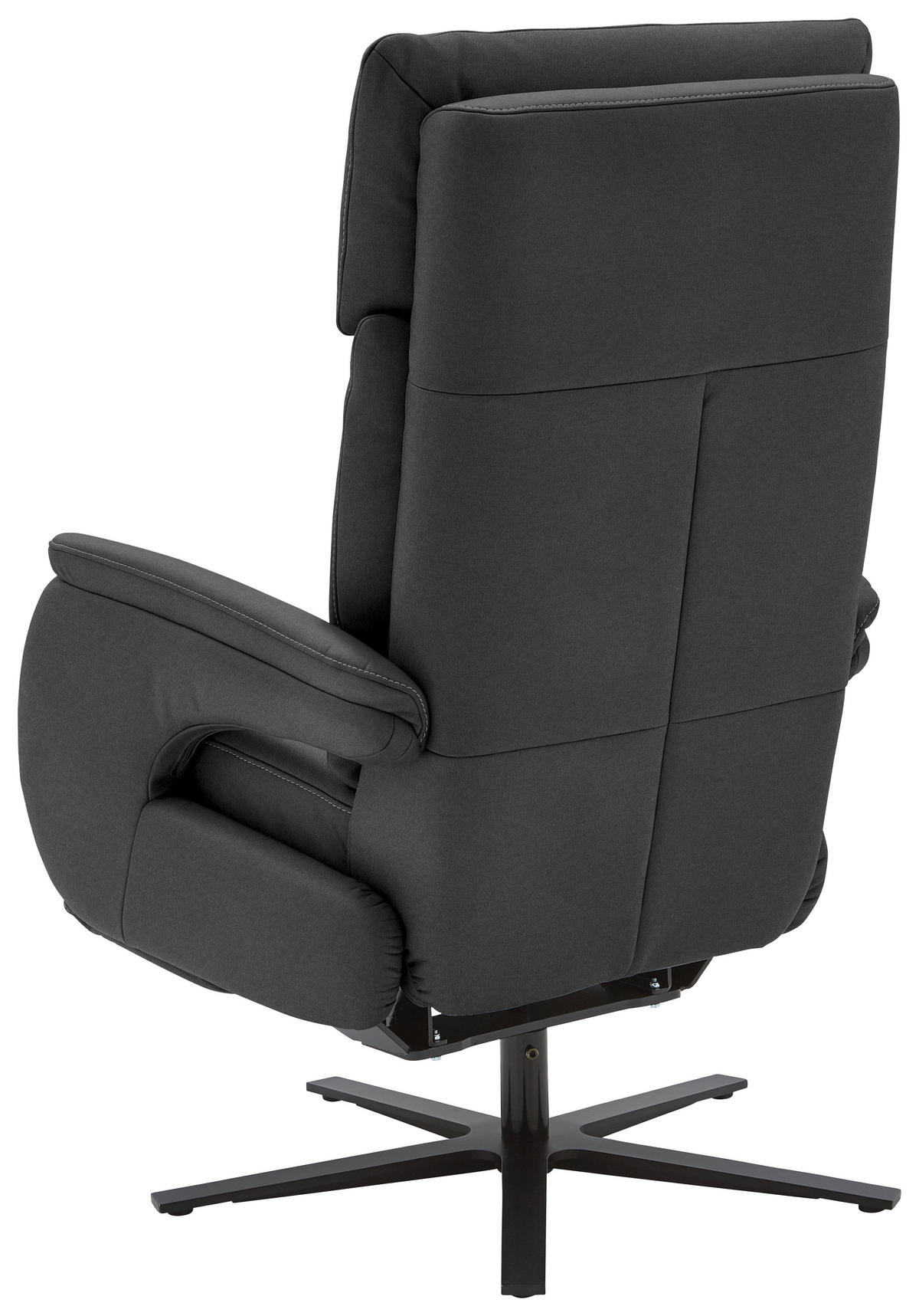 RELAXSESSEL in Textil Dunkelgrau  - Dunkelgrau/Schwarz, Design, Textil/Metall (70/117/85cm) - Dieter Knoll