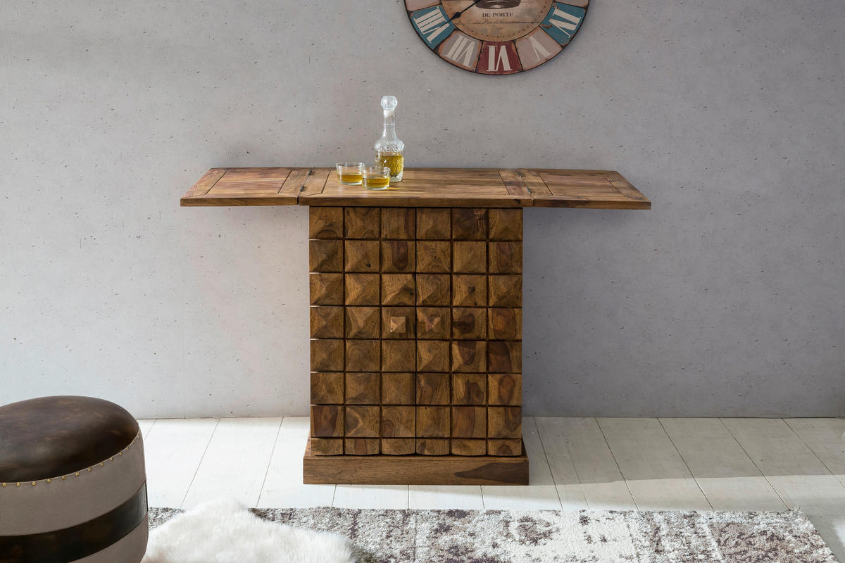 BARSCHRANK in Sheeshamfarben  - Sheeshamfarben, Design, Holz (64/91/50cm) - MID.YOU