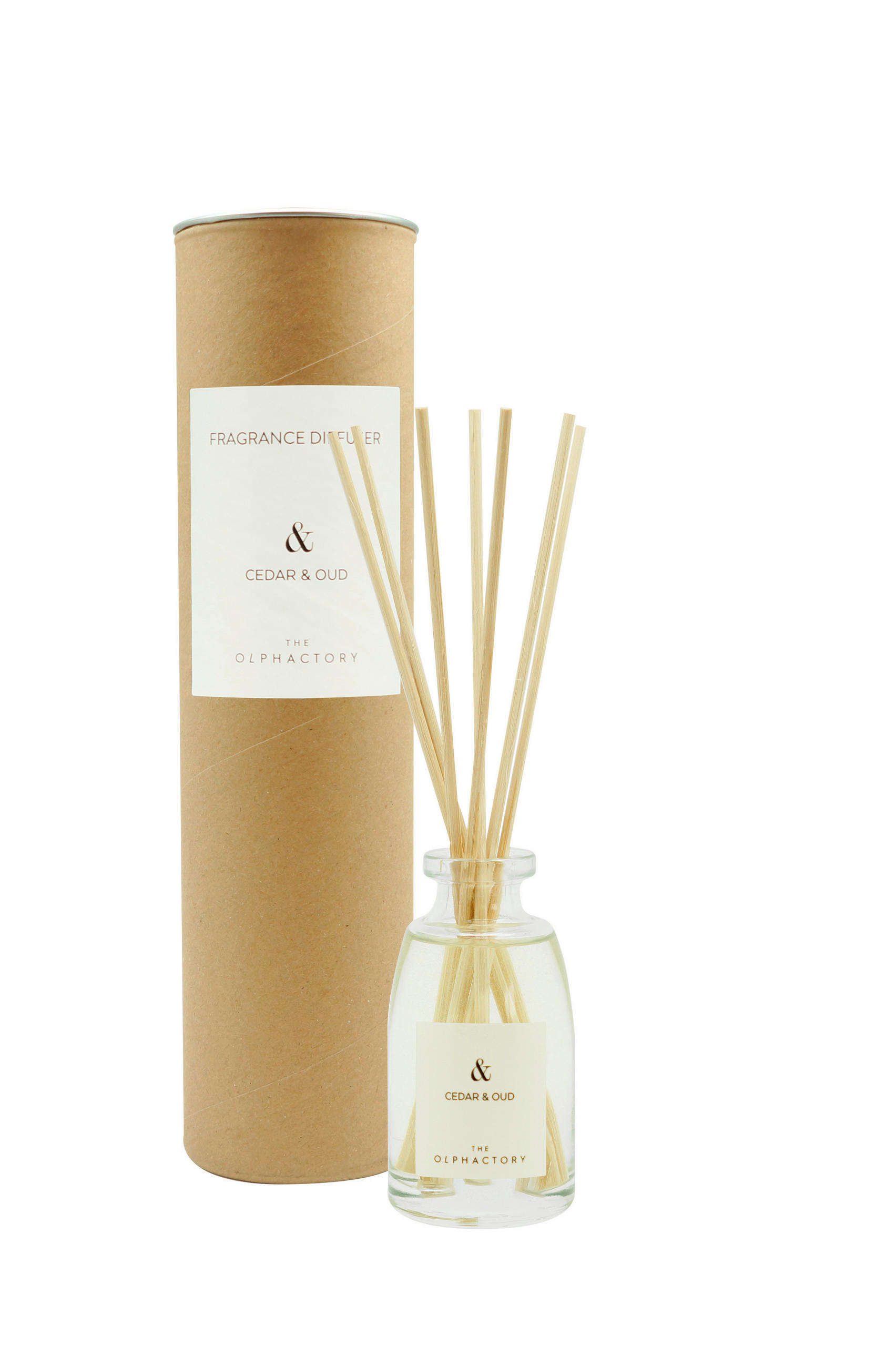 DIŠAVA ZA PROSTOR Cedar&Oud  - večbarvno, Basics, karton/steklo (6,4/25/6,4cm) - The Olphactory