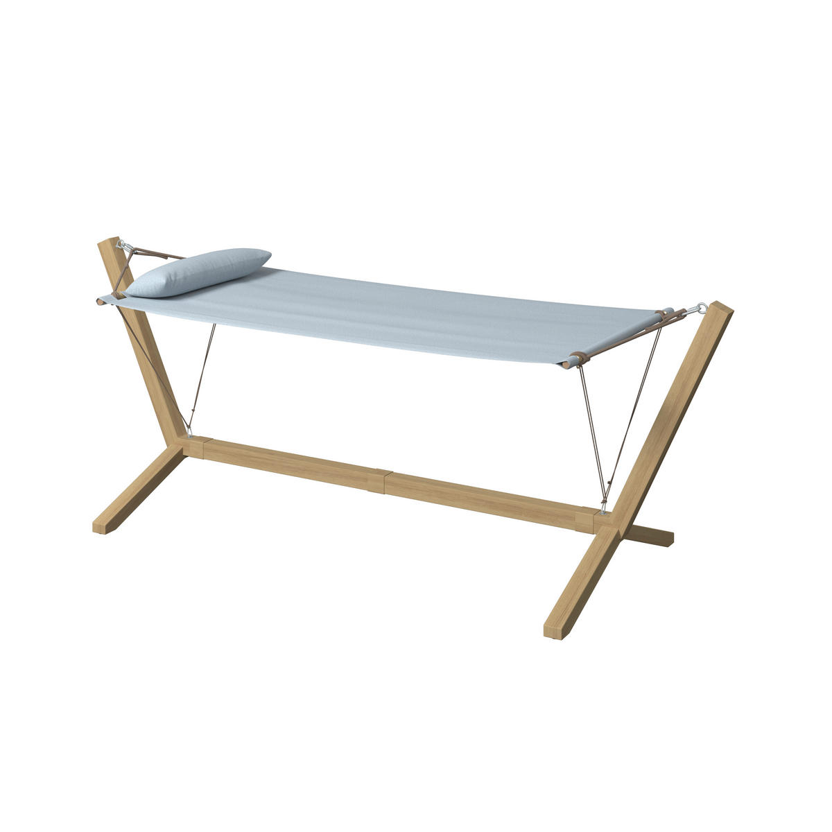 HÄNGEMATTE  - Gelb/Hellgrau, Modern, Textil/Metall (296/111/108cm) - Beldano