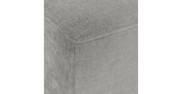 ECKSOFA Grau Chenille  - Schwarz/Grau, KONVENTIONELL, Textil/Metall (264/178cm) - Hom`in