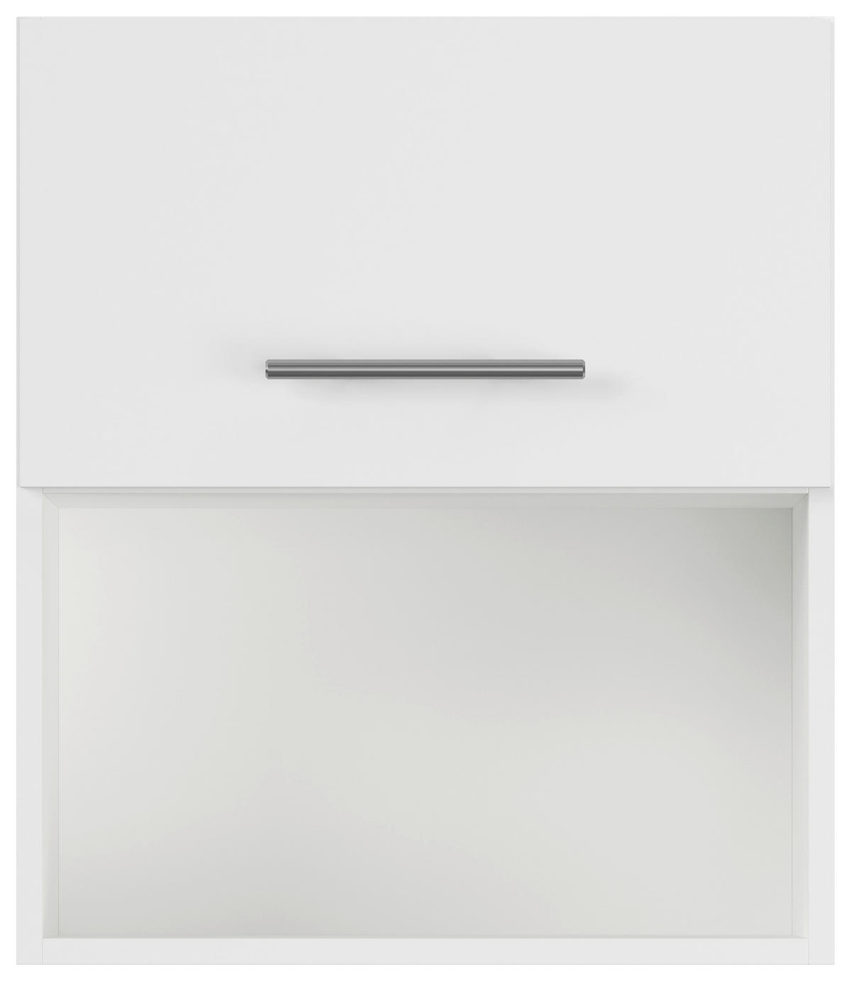 KÜCHENOBERSCHRANK 50/57,9/34,2 cm  in Weiß  - Edelstahlfarben/Weiß, Basics, Holzwerkstoff/Metall (50/57,9/34,2cm) - Impuls